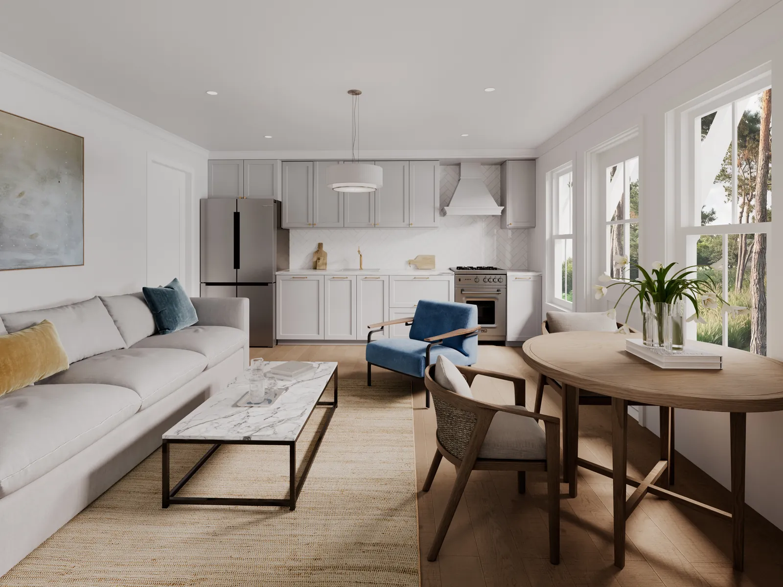 Halo open kitchen and living area