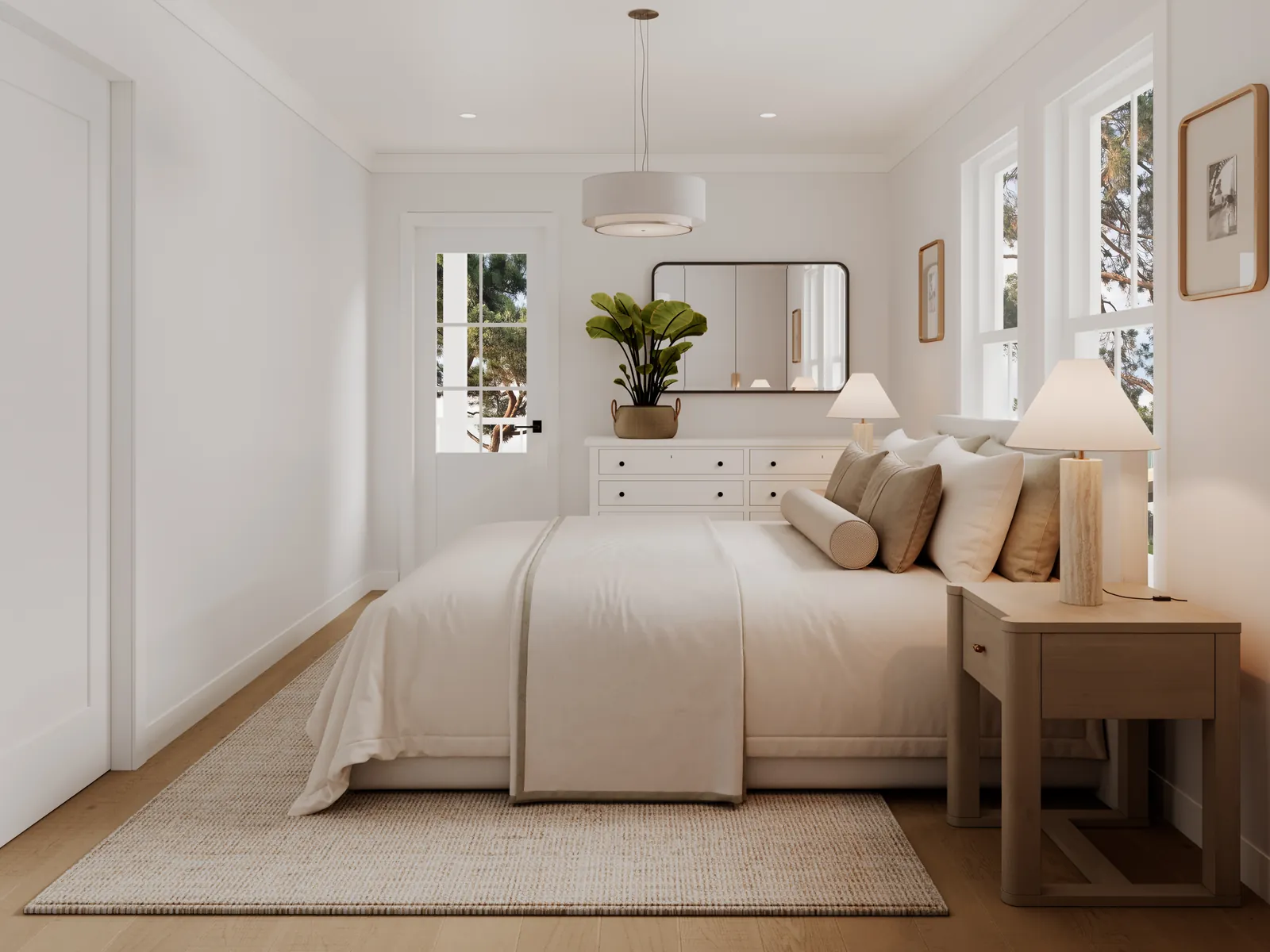 Halo bedroom with natural light